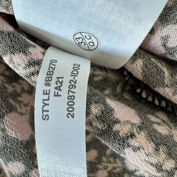 J Crew Puff Sleeve Drapey Crepe Top Small Fall Garden Floral - Picture 6 of 11